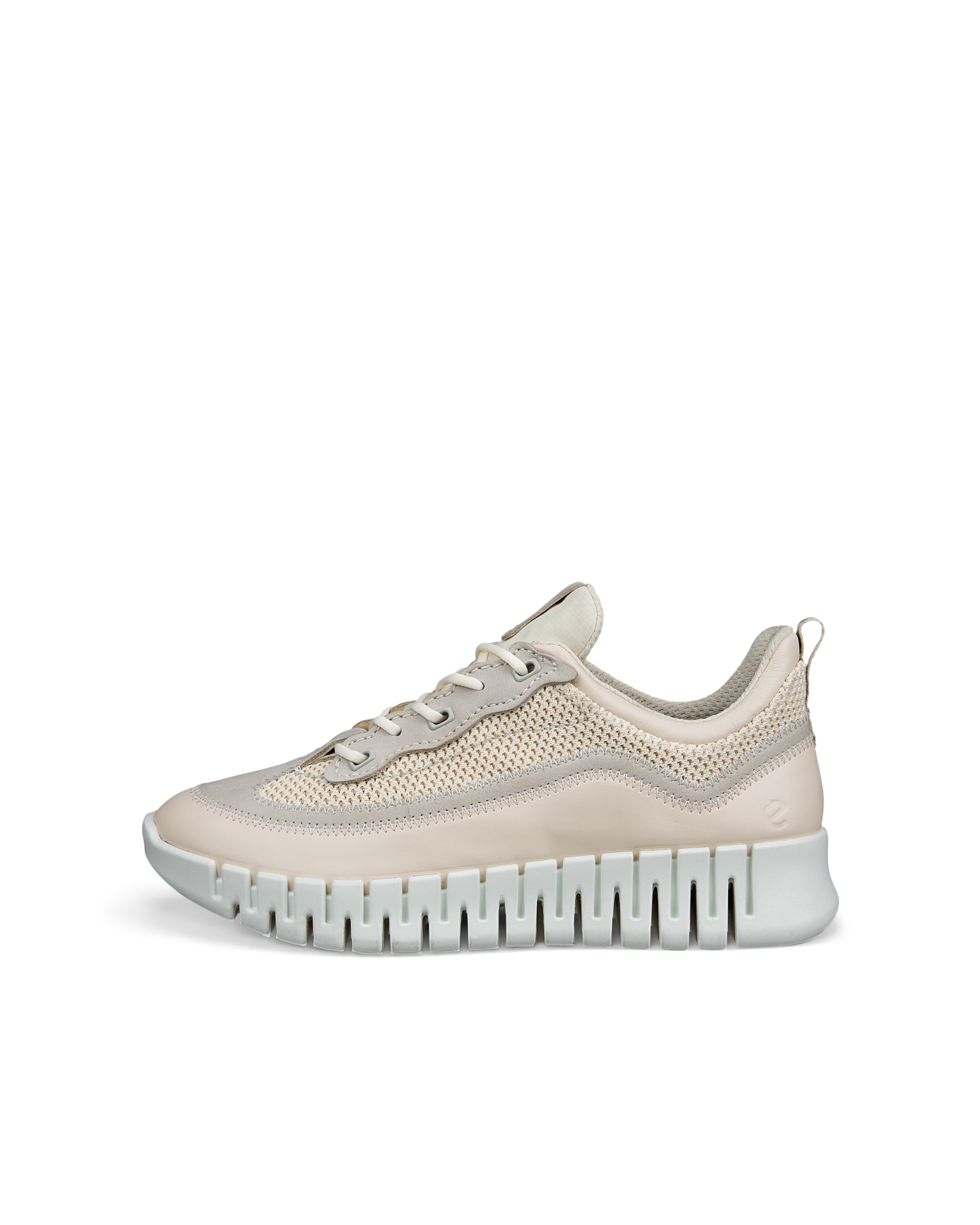 ECCO GRUUV WOMEN ウィメンズ レザースニーカー - ベージュ - Outside