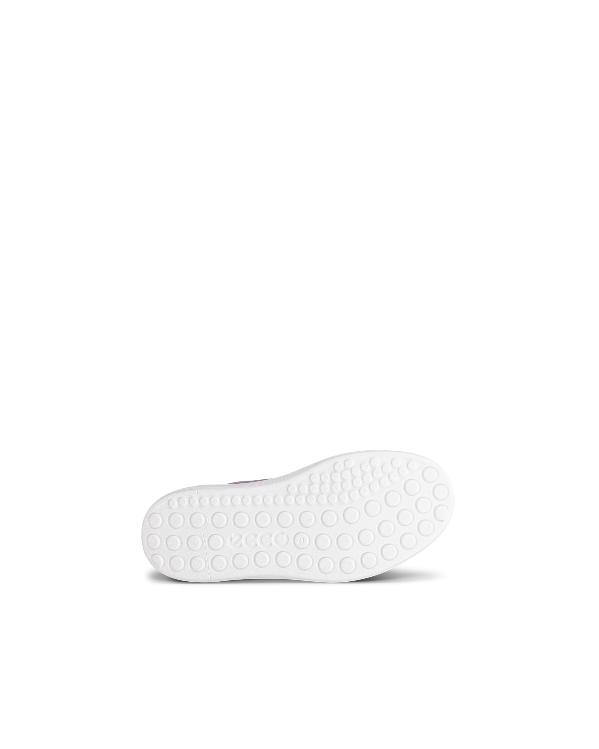 Kids' ECCO® Soft 60 Leather Trainer - Purple - Sole