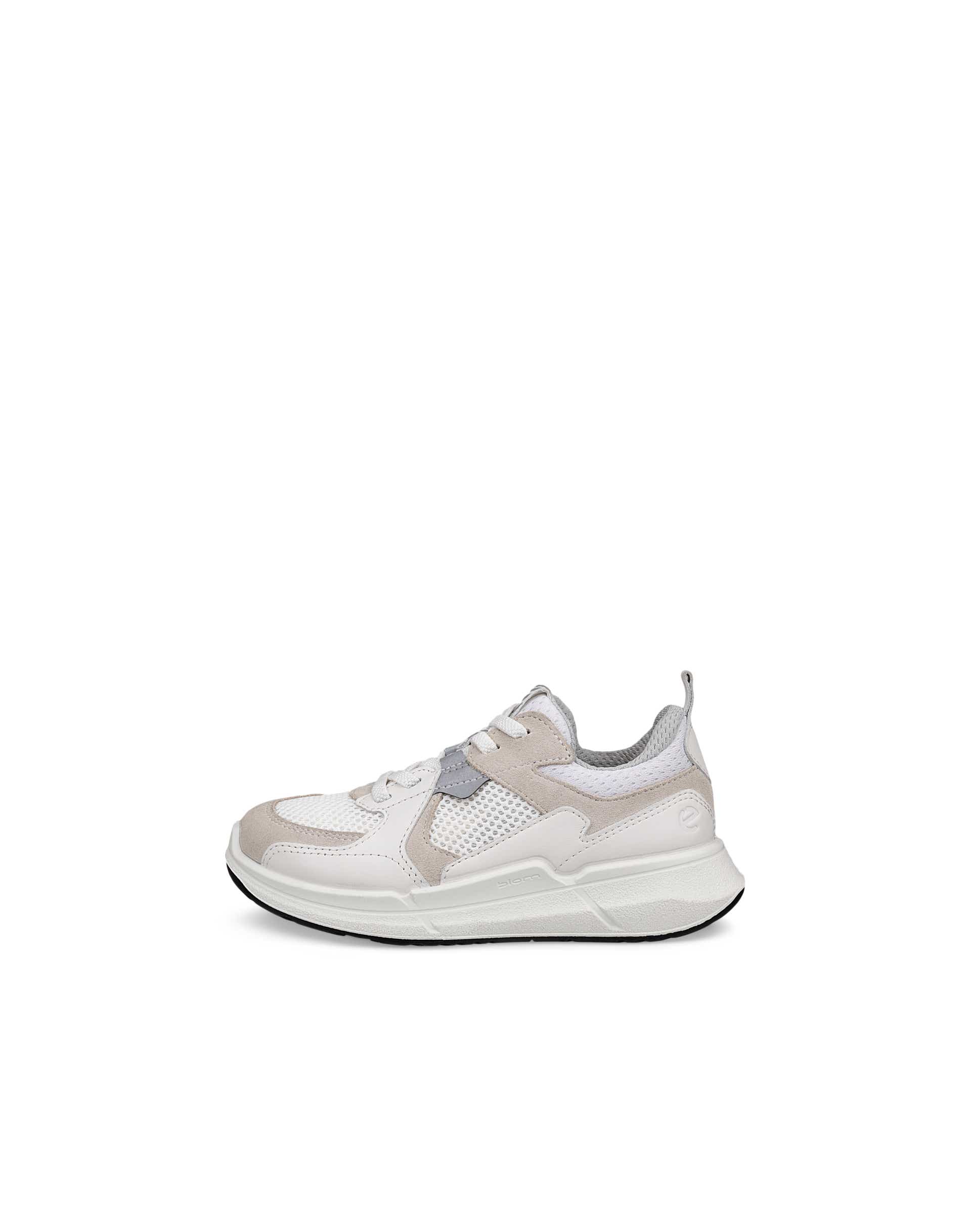 Kids' ECCO® BIOM 2.2 Leather Sneaker - White - Outside