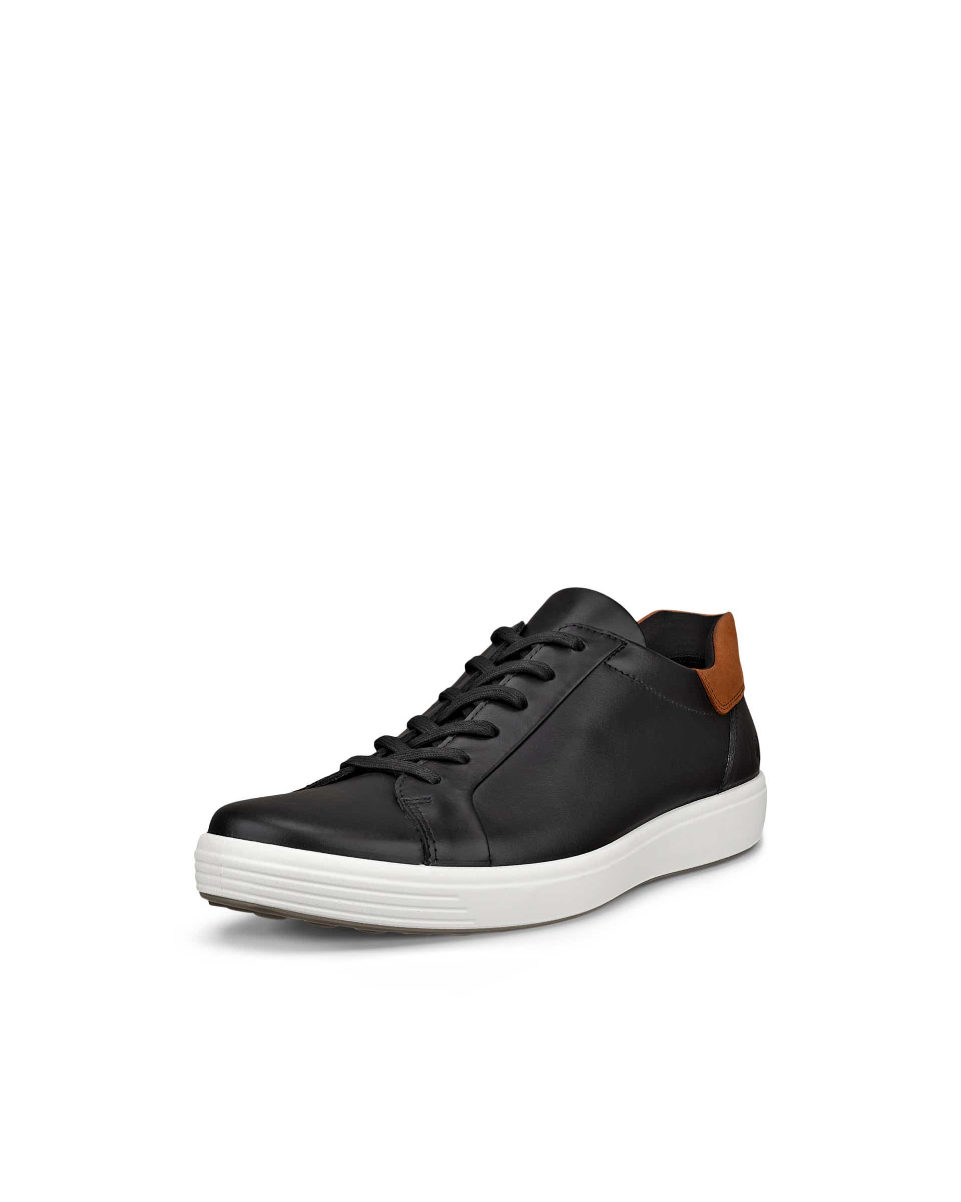 ECCO® Soft 7 Herren Ledersneaker - Schwarz - Main