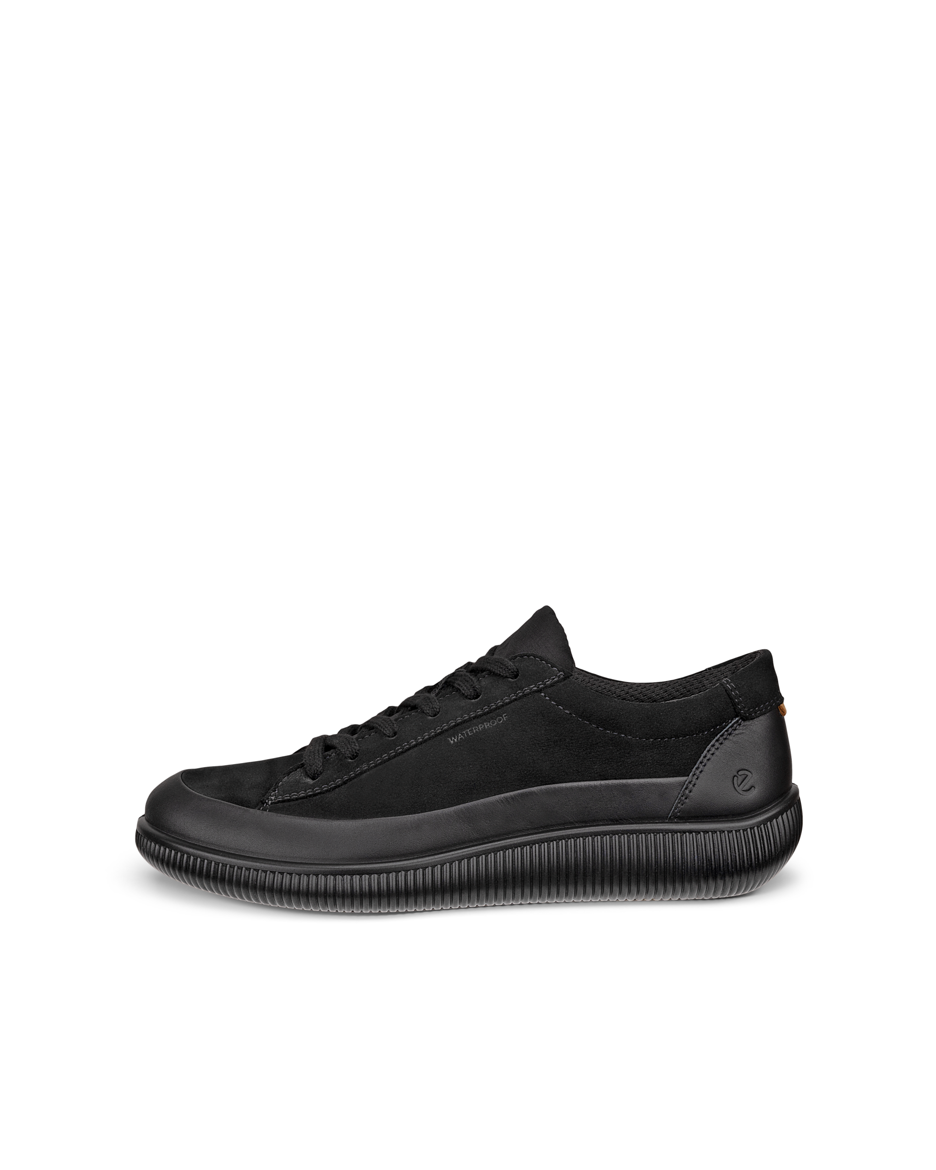 ECCO SOFT ZERO - Women's Nubuck Waterproof Shoe - Black - 35