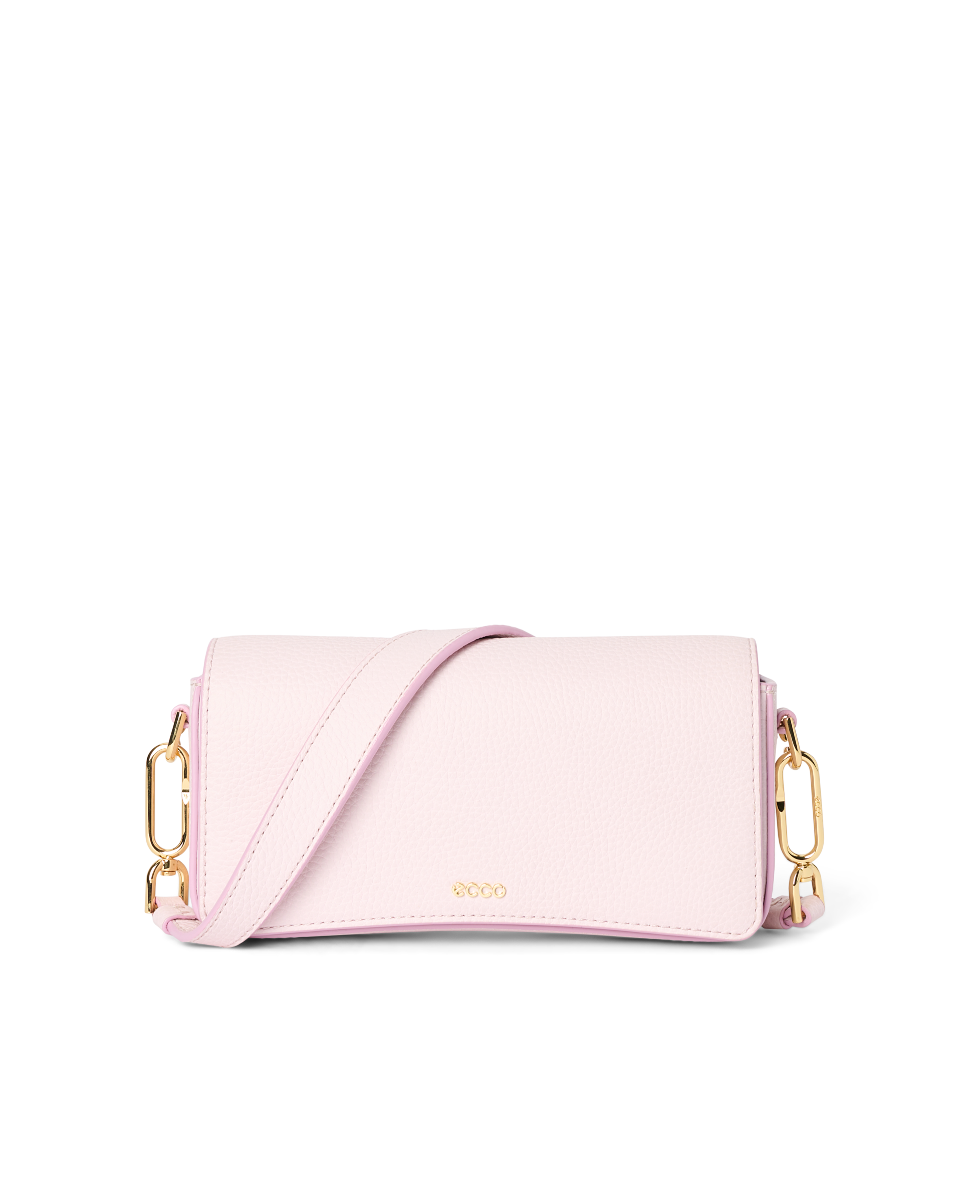 ECCO Pinch Small Pebbled レザーショルダーバッグ | ピンク