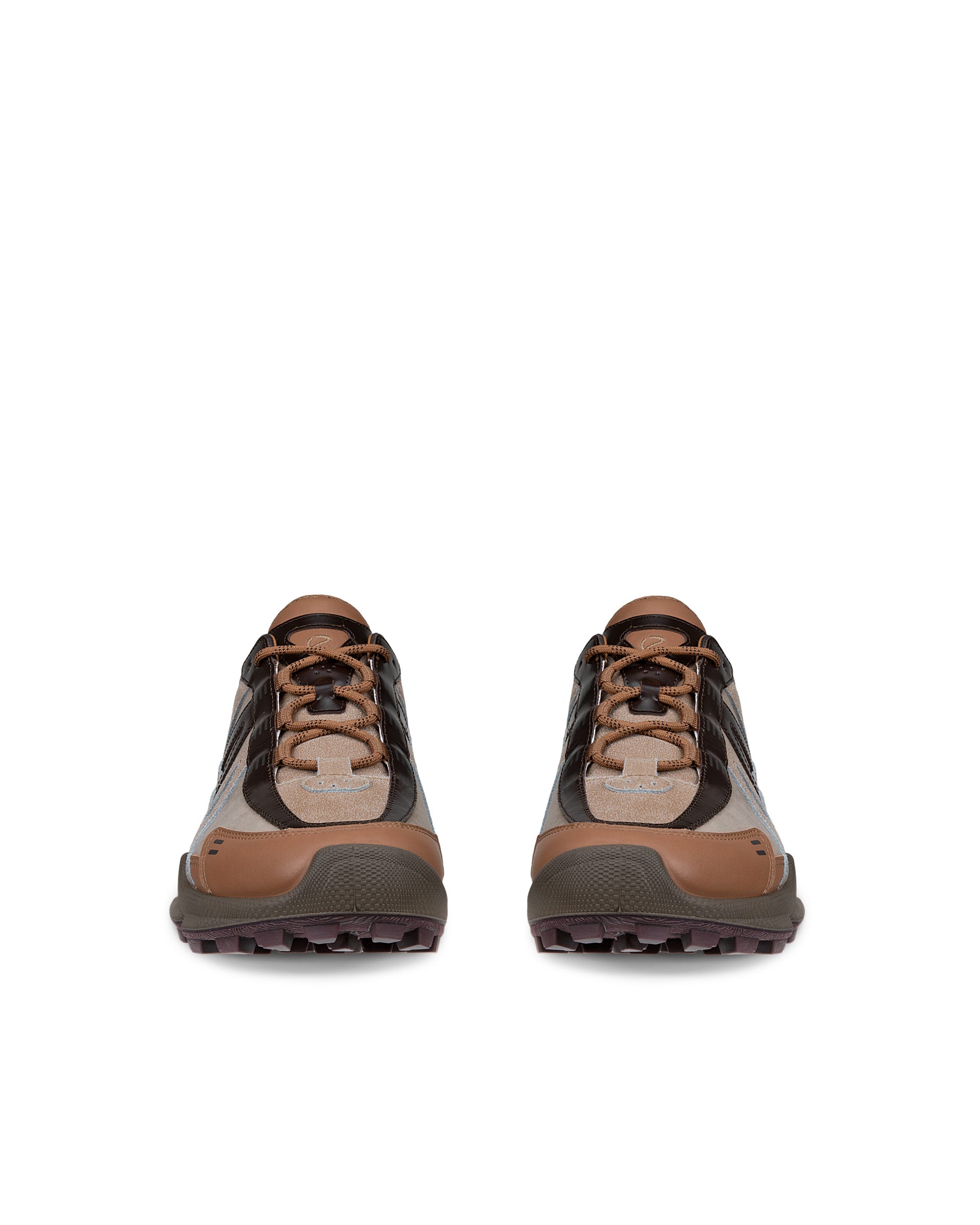 ECCO® BIOM C-Trail baskets de plein air en cuir pour homme - Marron - Front pair