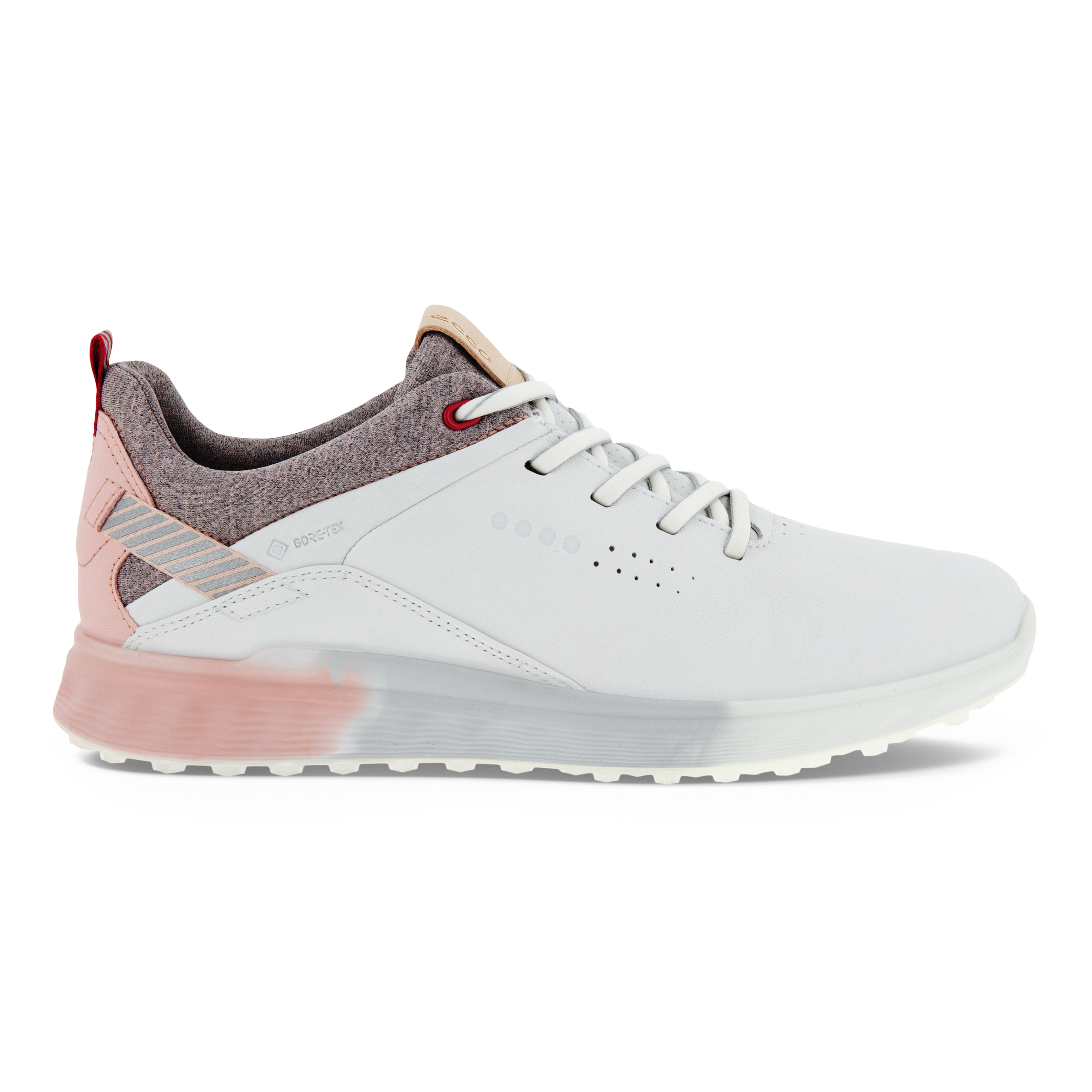 Ladies ECCO® Golf S-Three Leather Gore-Tex Shoe | White