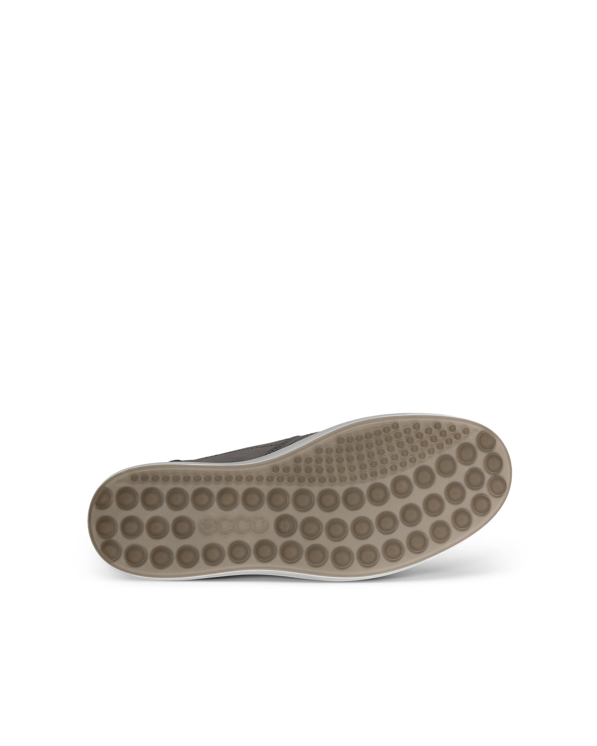 Men's ECCO® Soft 7 Nubuck Slip-In Shoe - Gray - Sole