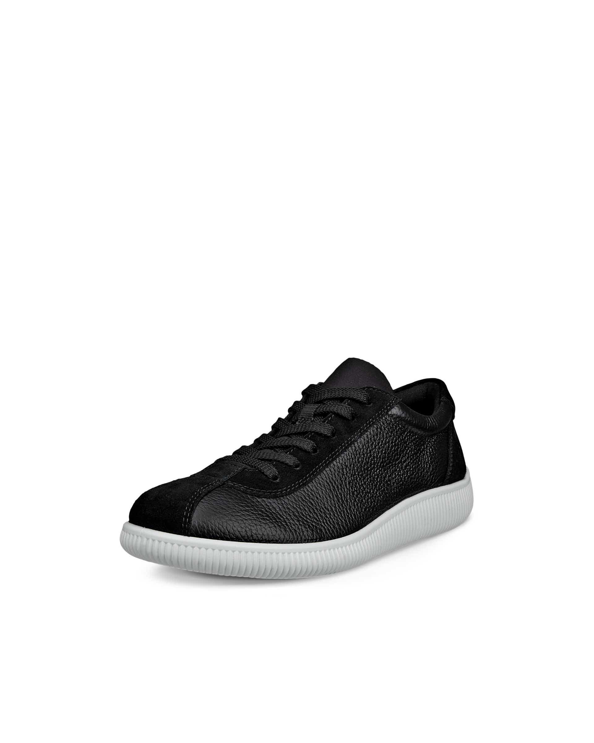 ECCO® Soft Zero Skinnsneaker dam - Svart - Main