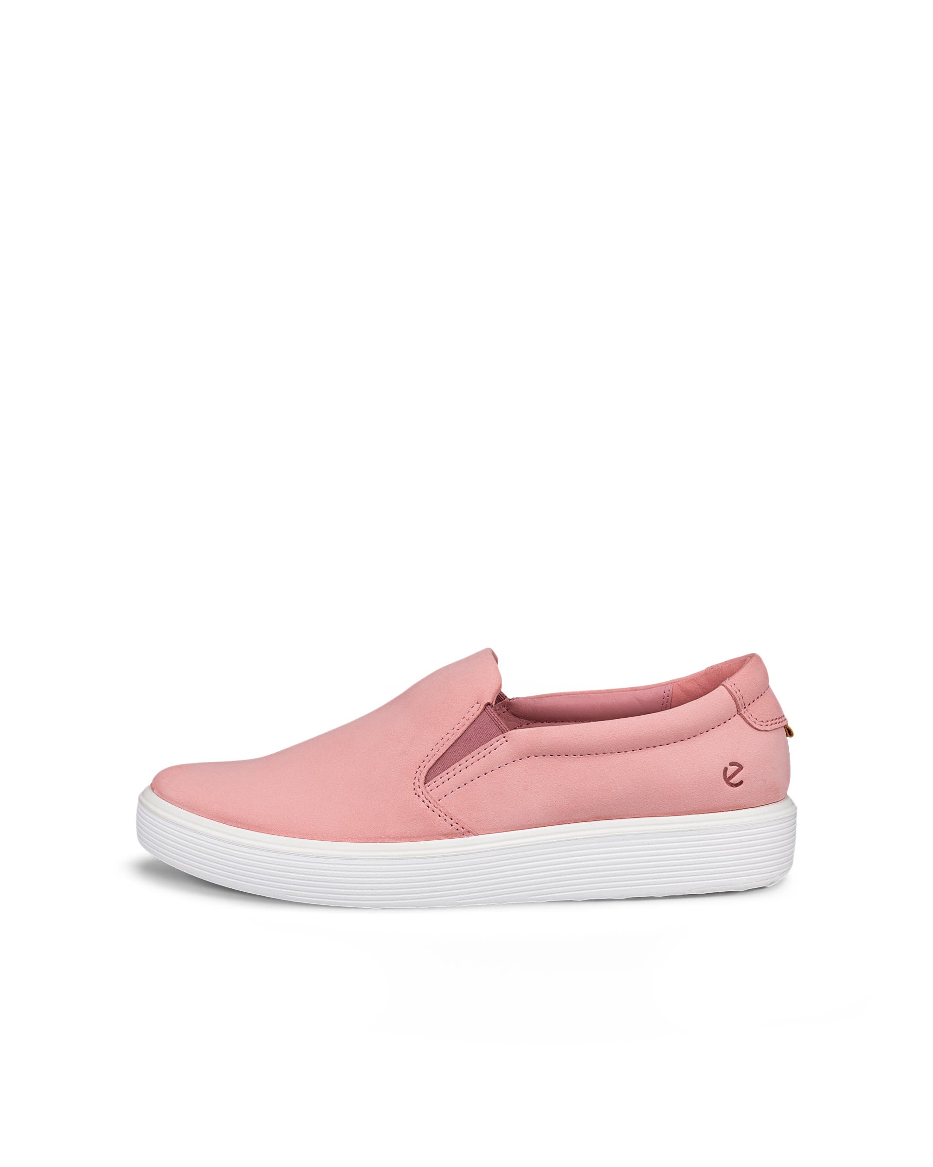 ECCO® Soft 60 Damen Sneaker aus Nubukleder - Rosa - Outside