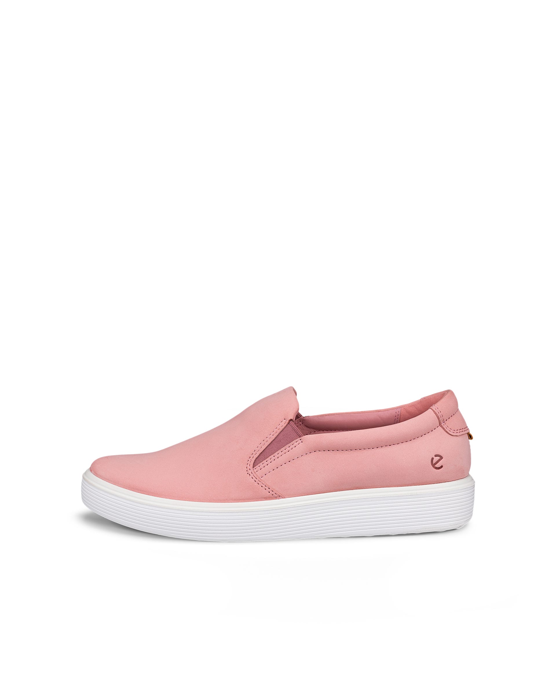 ECCO® Soft 60 Damen Sneaker aus Nubukleder - Rosa - Outside