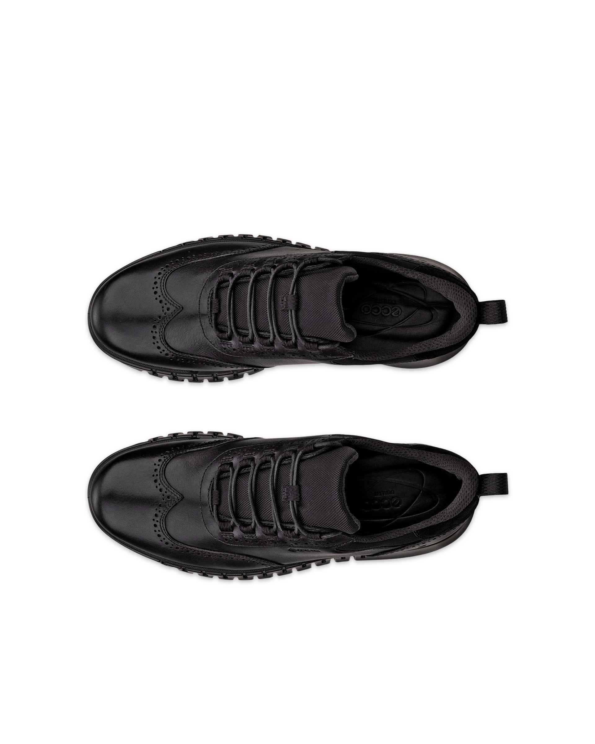 ECCO GRUUV STUDIO GTX MEN メンズ レザースニーカー - ブラック - Top left pair