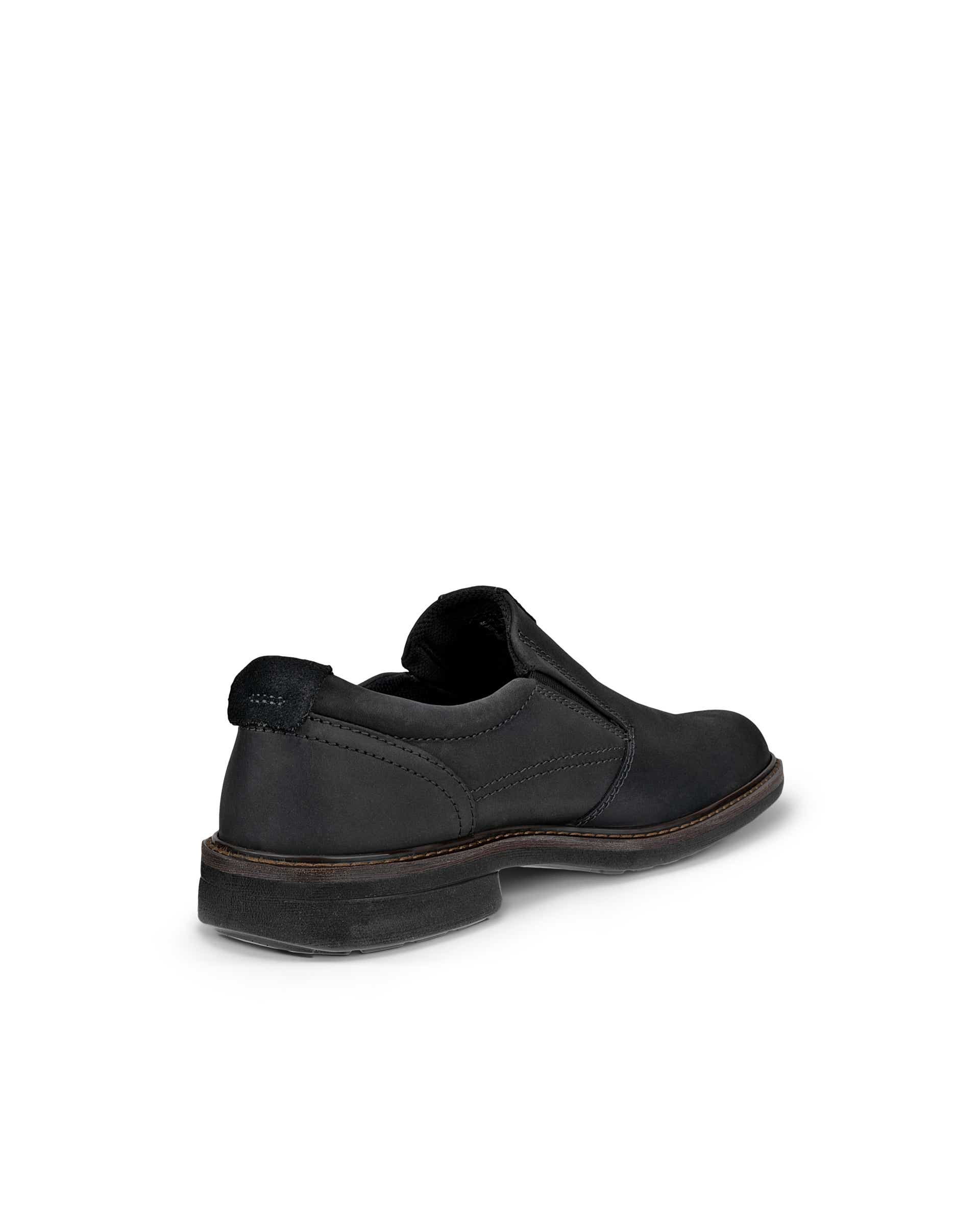 Men's ECCO® Turn Leather Gore-Tex Slip-On - Black - Back