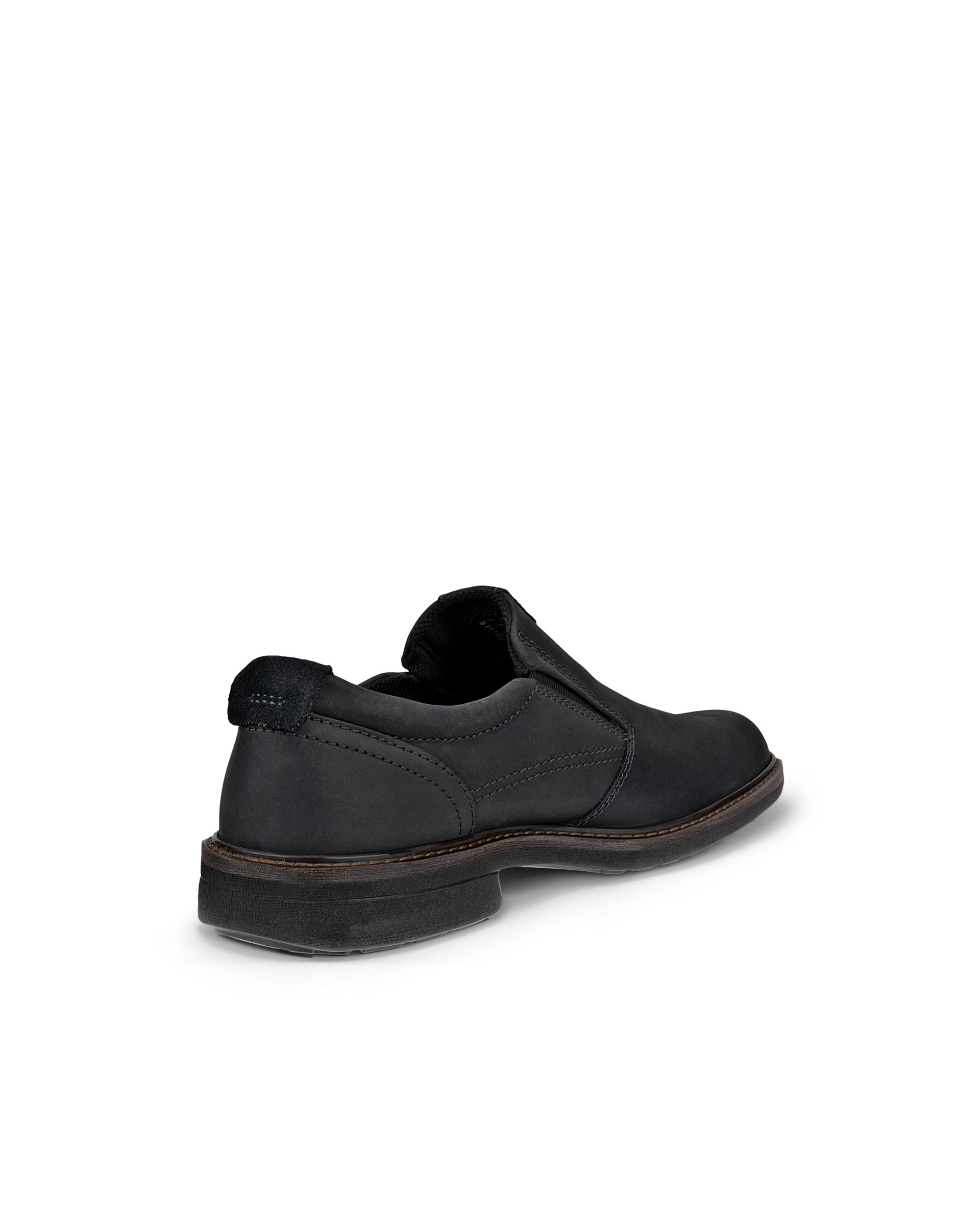 Men's ECCO® Turn Leather Gore-Tex Slip-On - Black - Back