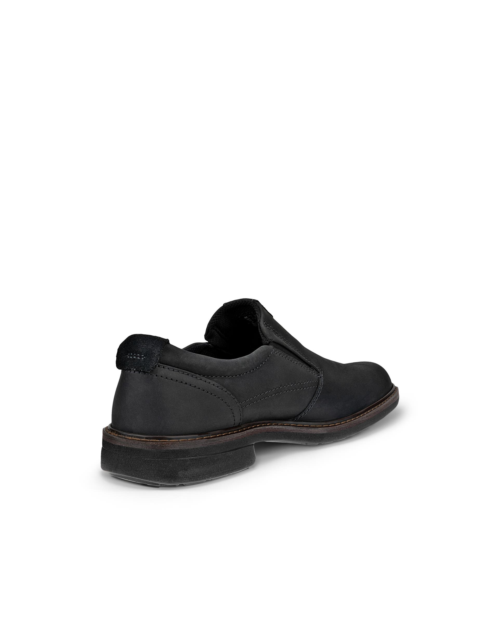 Men's ECCO® Turn Leather Gore-Tex Slip-On - Black - Back