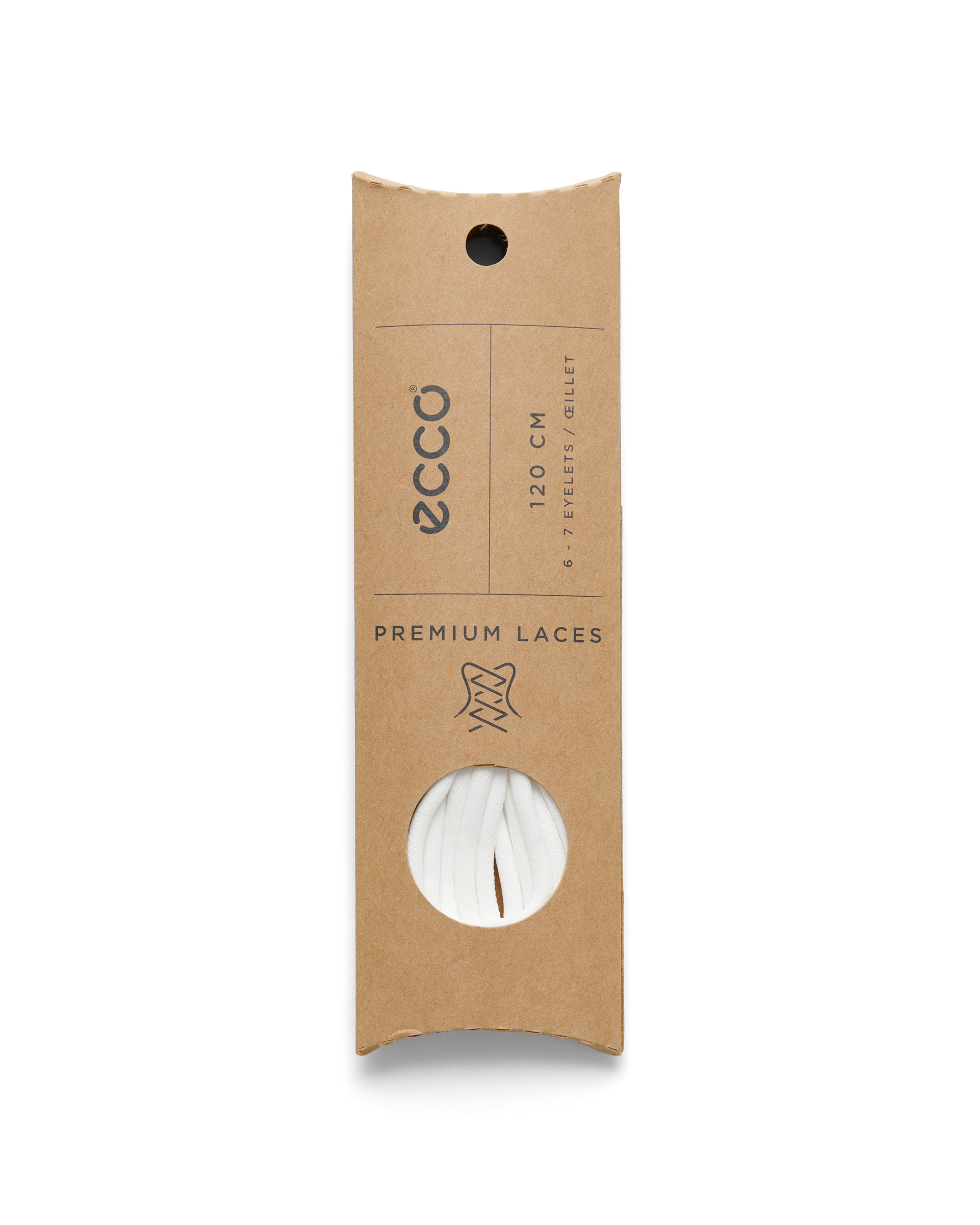 ECCO Sporty Round Laces — White