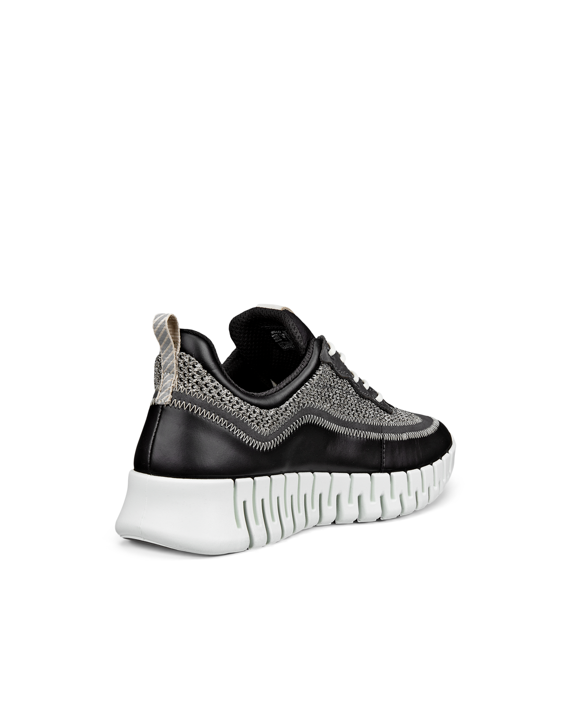 極美品 ECCO GRUUV M ブラック 44 (28cm) 箱付き ECCO Gruuv MEN メンズ レザーGore-Texスニーカー | ブラック