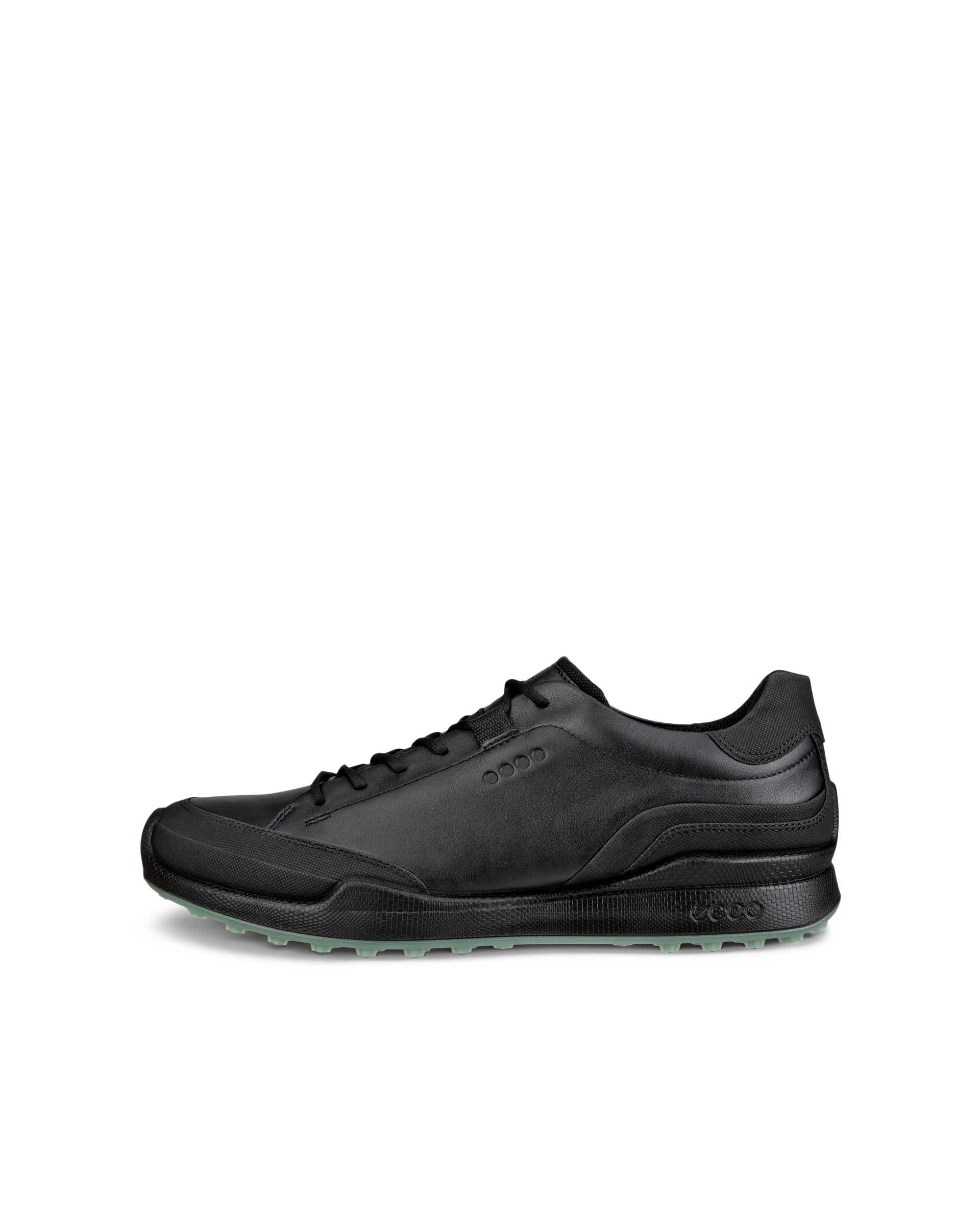 Men's ECCO® Golf Biom Hybrid Leather Golf Shoe - Black - Outside