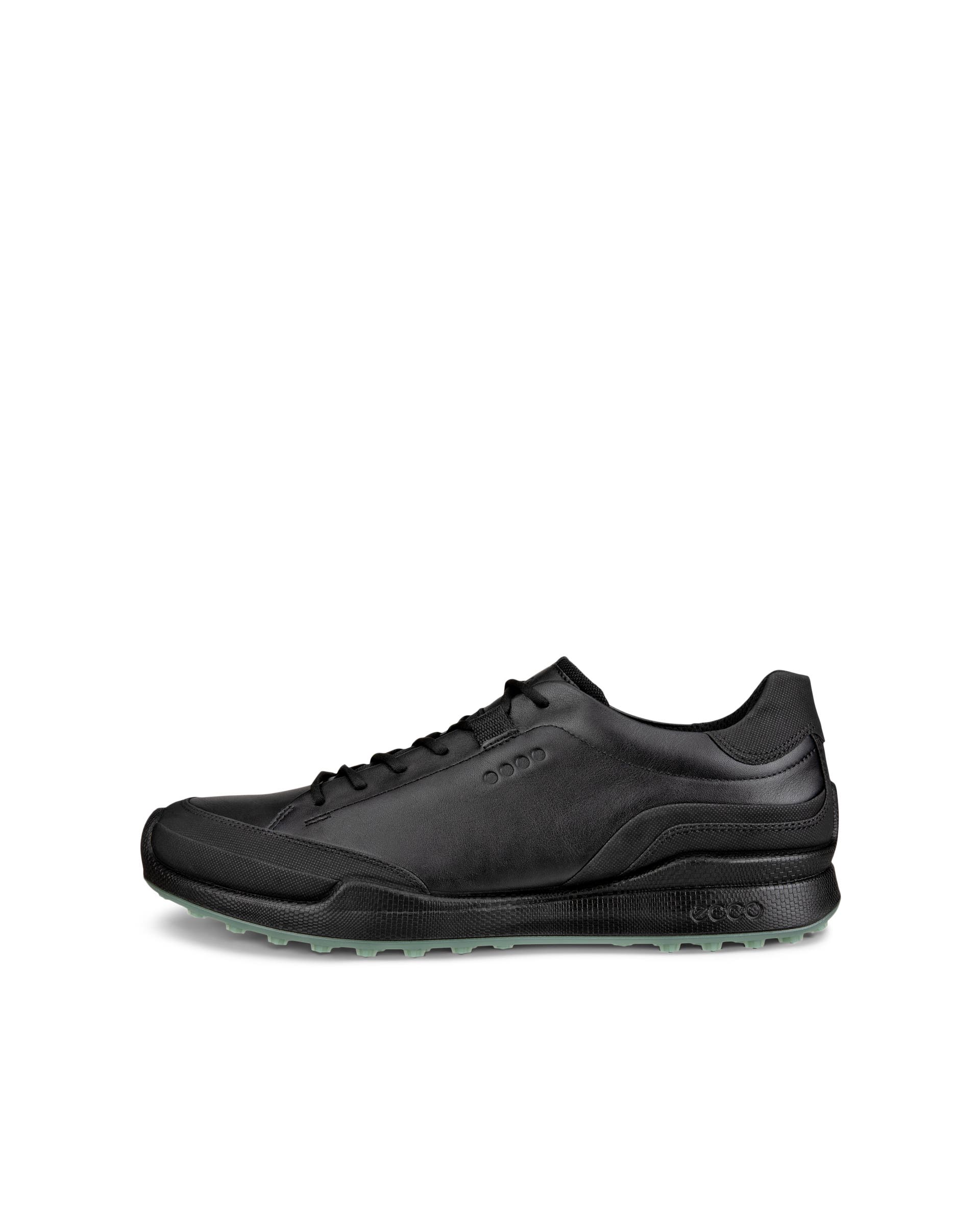 Men's ECCO® Golf Biom Hybrid Leather Golf Shoe - Black - Outside