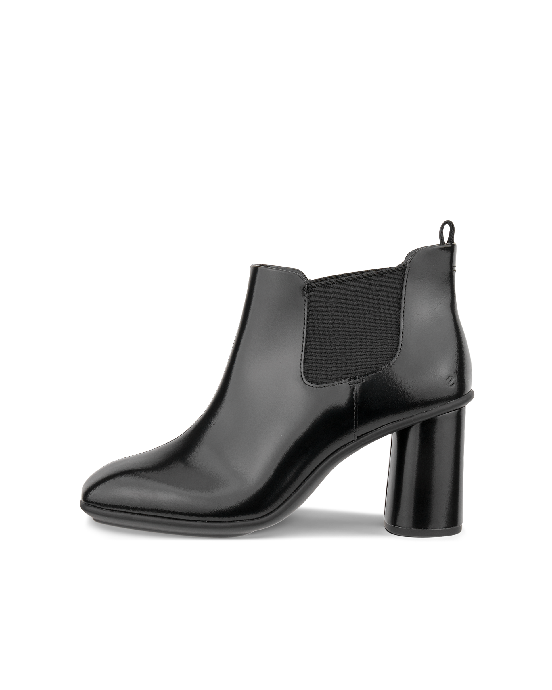 Women's ECCO® Sculpted Alba 65 Leather Chelsea Heel Boot - Black - Outside