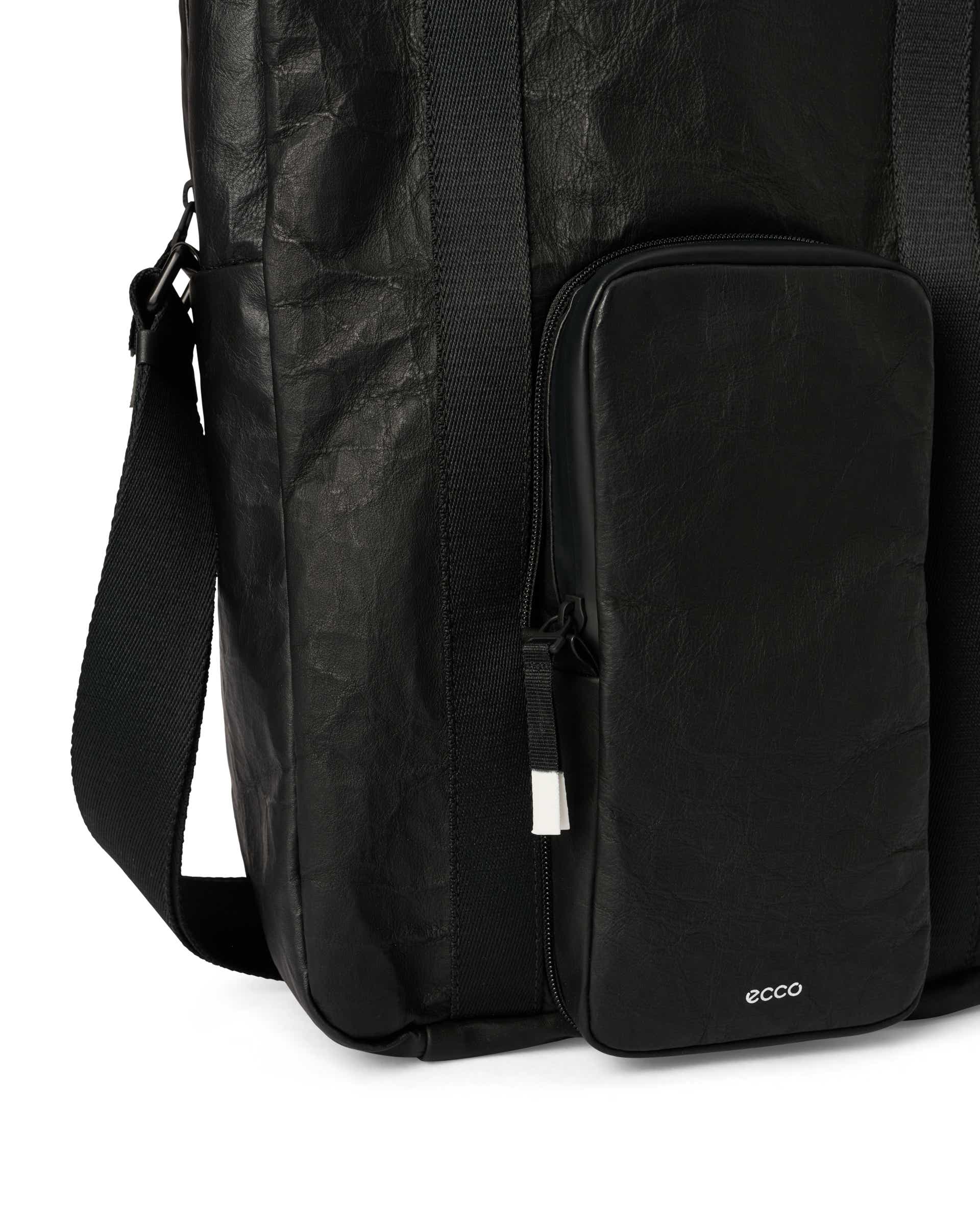 Bolso tote de piel ECCO® - Negro - Detail-1