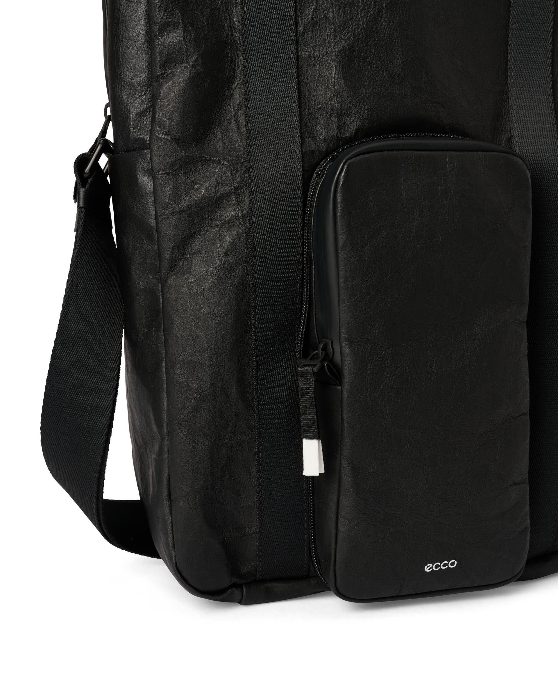 Bolso tote de piel ECCO® - Negro - Detail-1