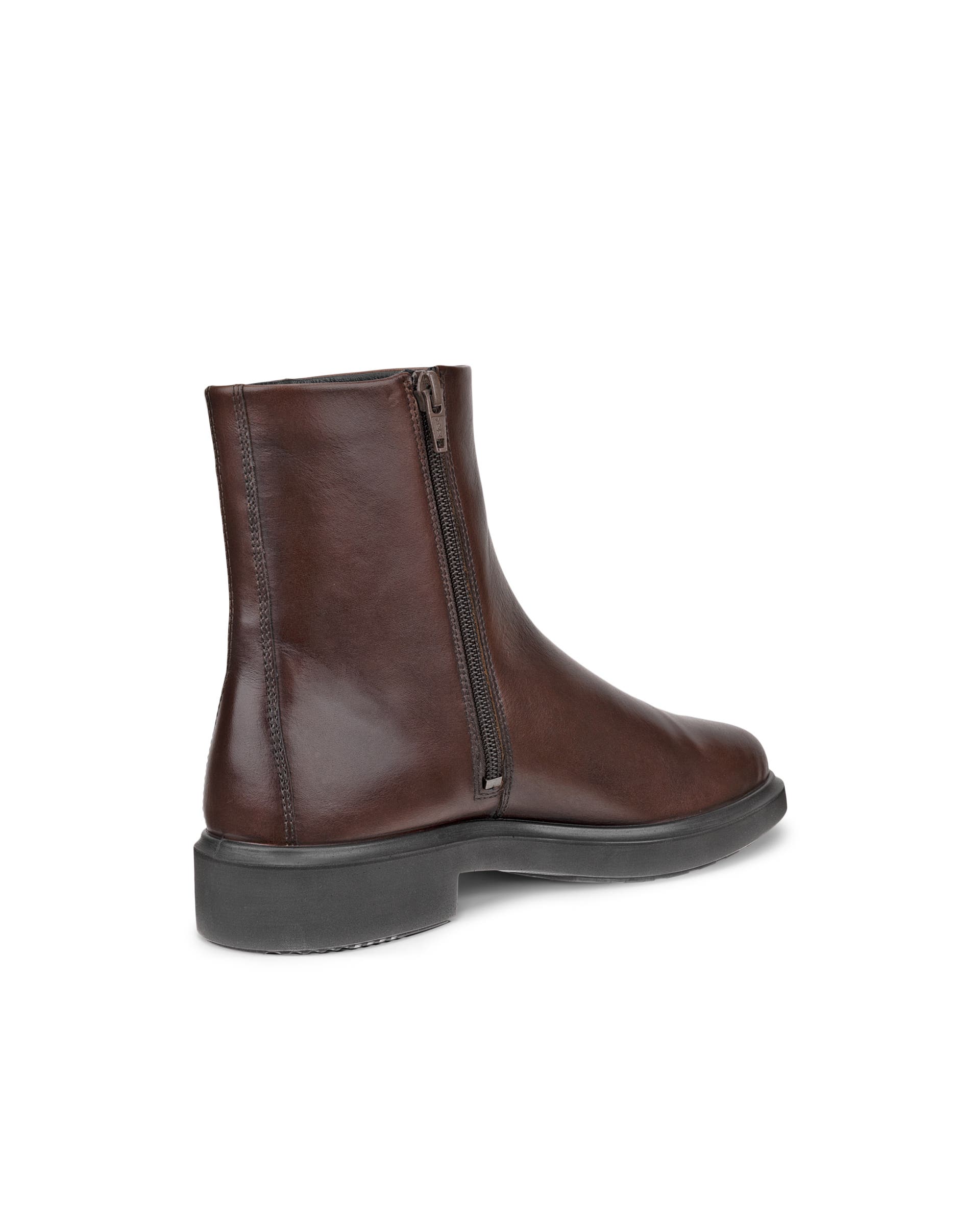 Women's ECCO® Metropole Amsterdam Leather Ankle Boot - Brown - Back