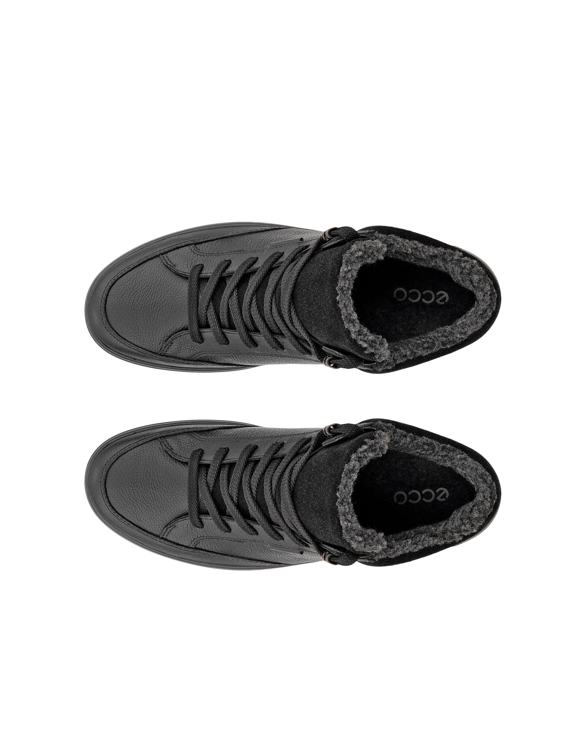 ECCO® Soft 7 Tred Halvhög känga i nubuck med Gore-Tex dam - Svart - Top left pair