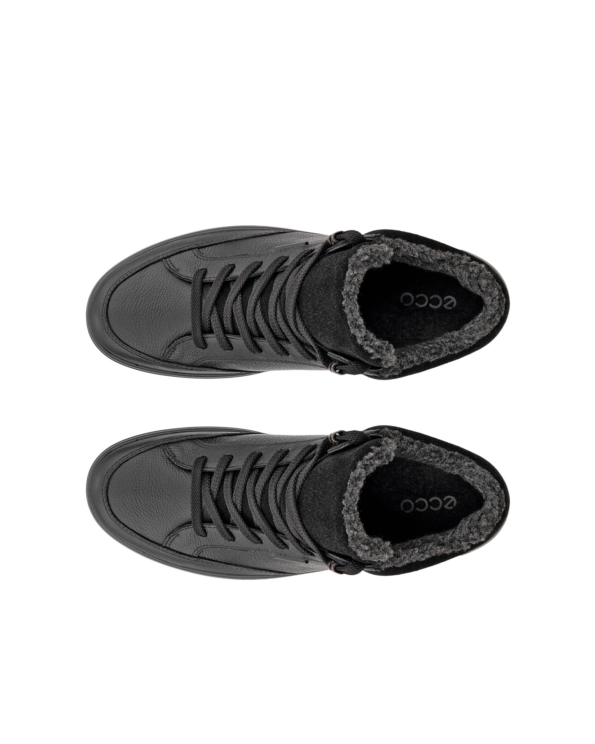 ECCO® Soft 7 Tred Halvhög känga i nubuck med Gore-Tex dam - Svart - Top left pair