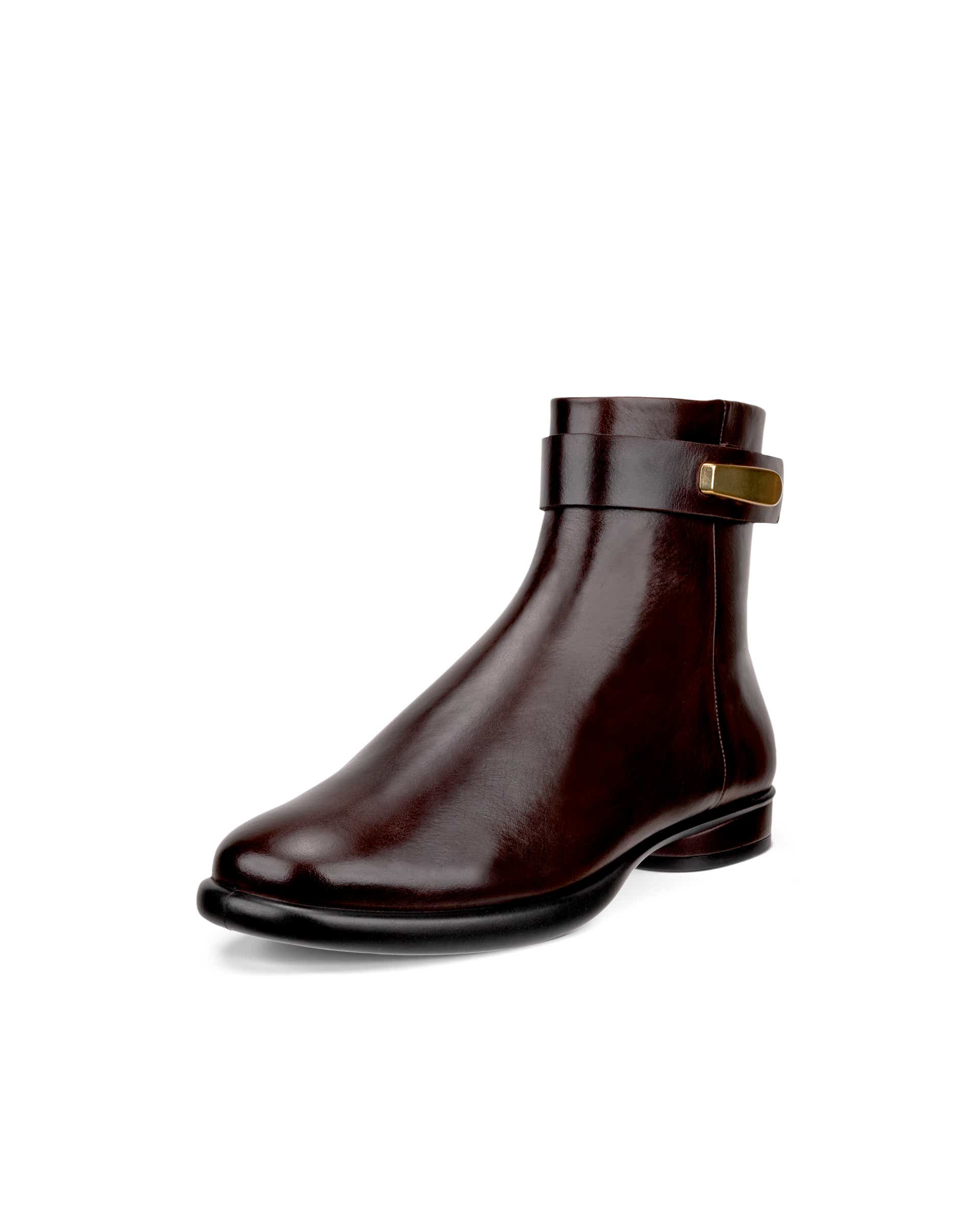 Women's ECCO® Sculpted LX Leather Ankle Boot - Brown - Main