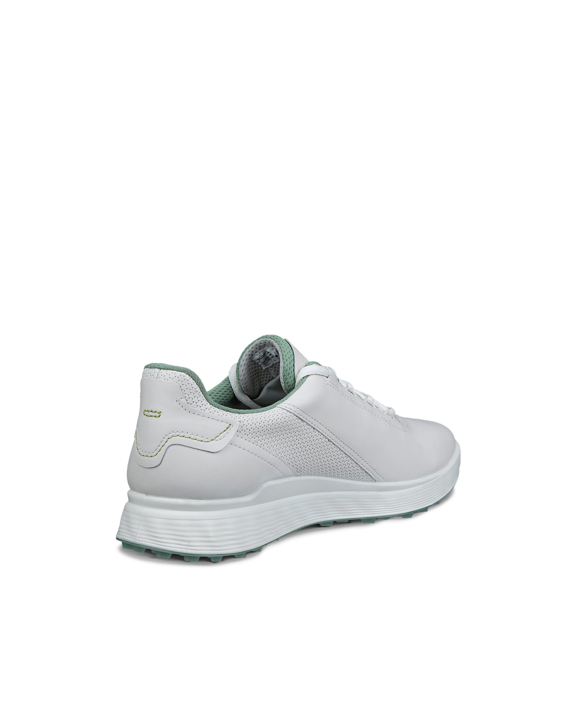ECCO® Golf S-Casual chaussure de golf imperméable en cuir pour homme - Blanc - Back