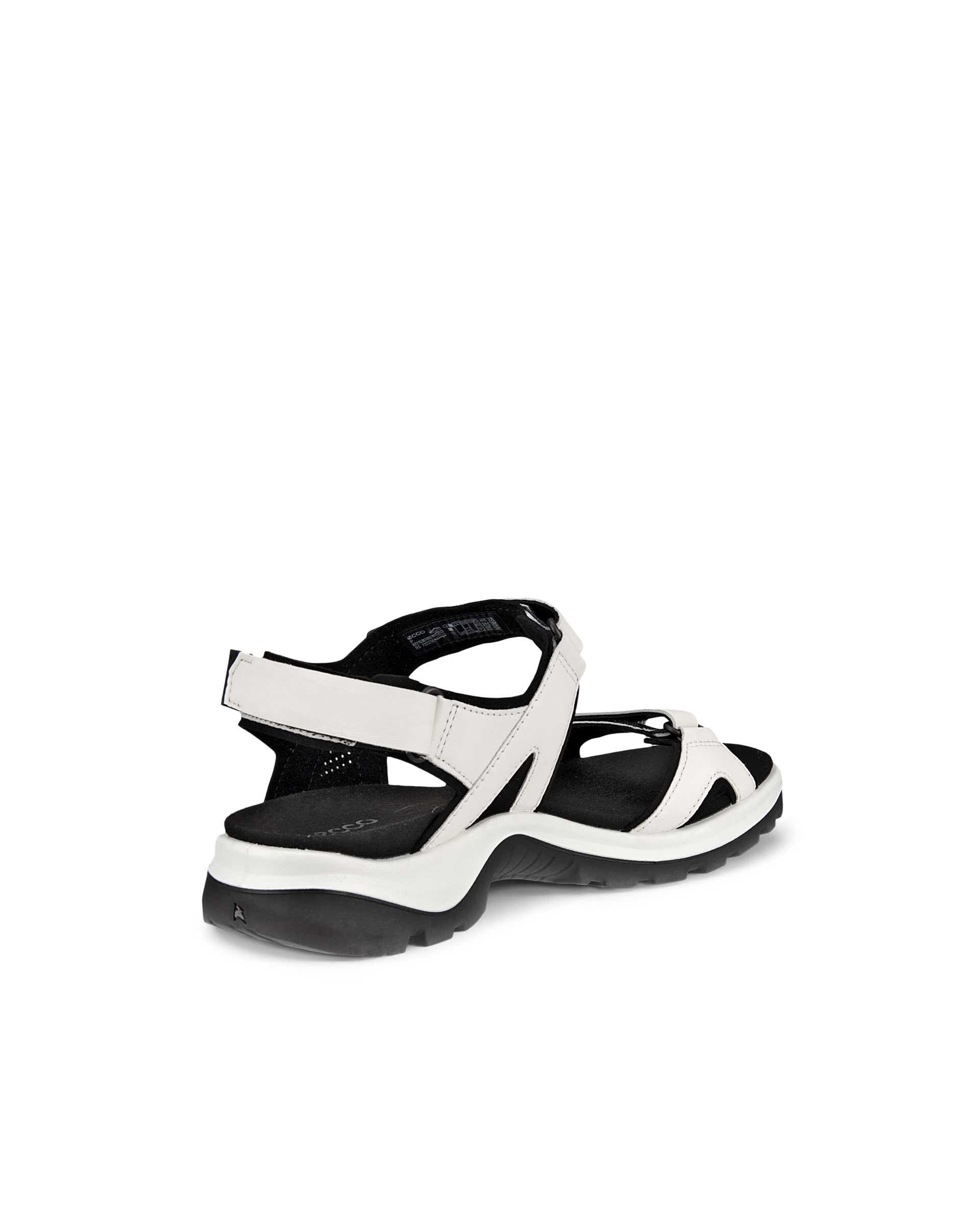 Women's ECCO® Offroad Leather Outdoor Sandal - White - Back