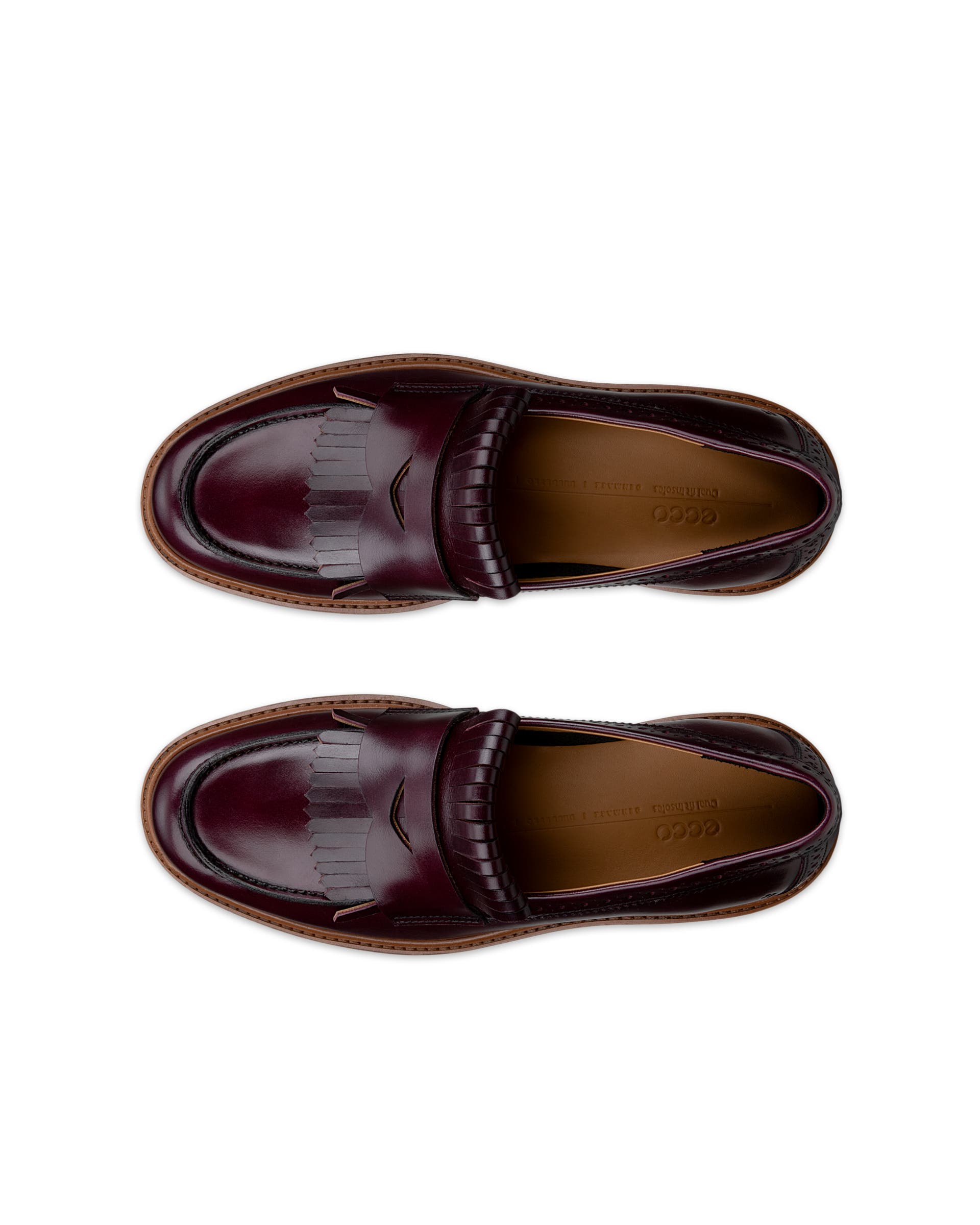 ECCO METROPOLE OSLO WOMEN'S LOAFER - Red - Top left pair