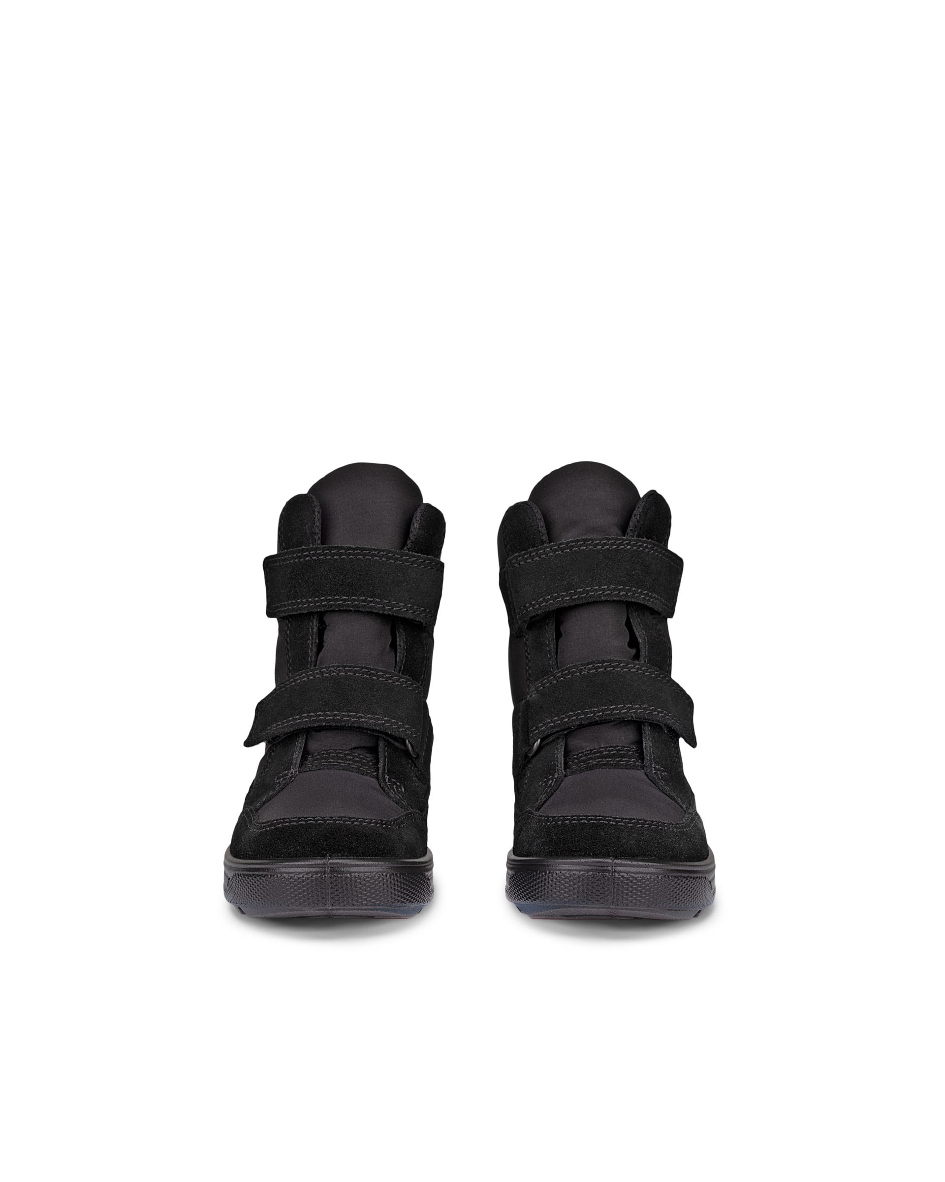 Kids' ECCO® Urban Snowboarder Suede Gore-Tex Winter Boot - Black - Front pair