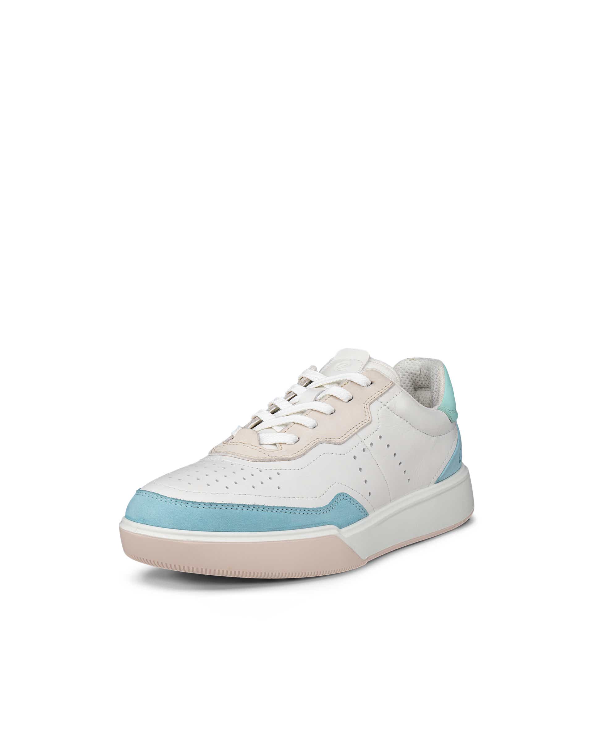 ECCO® Street Court Dames leren sneaker - Wit - Main