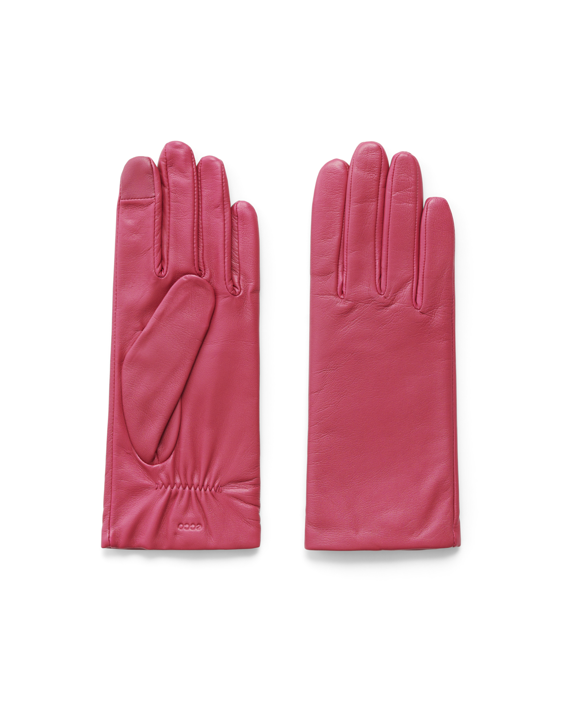 ECCO Gloves Plain - Damen Lederhandschuhe - Rot - L