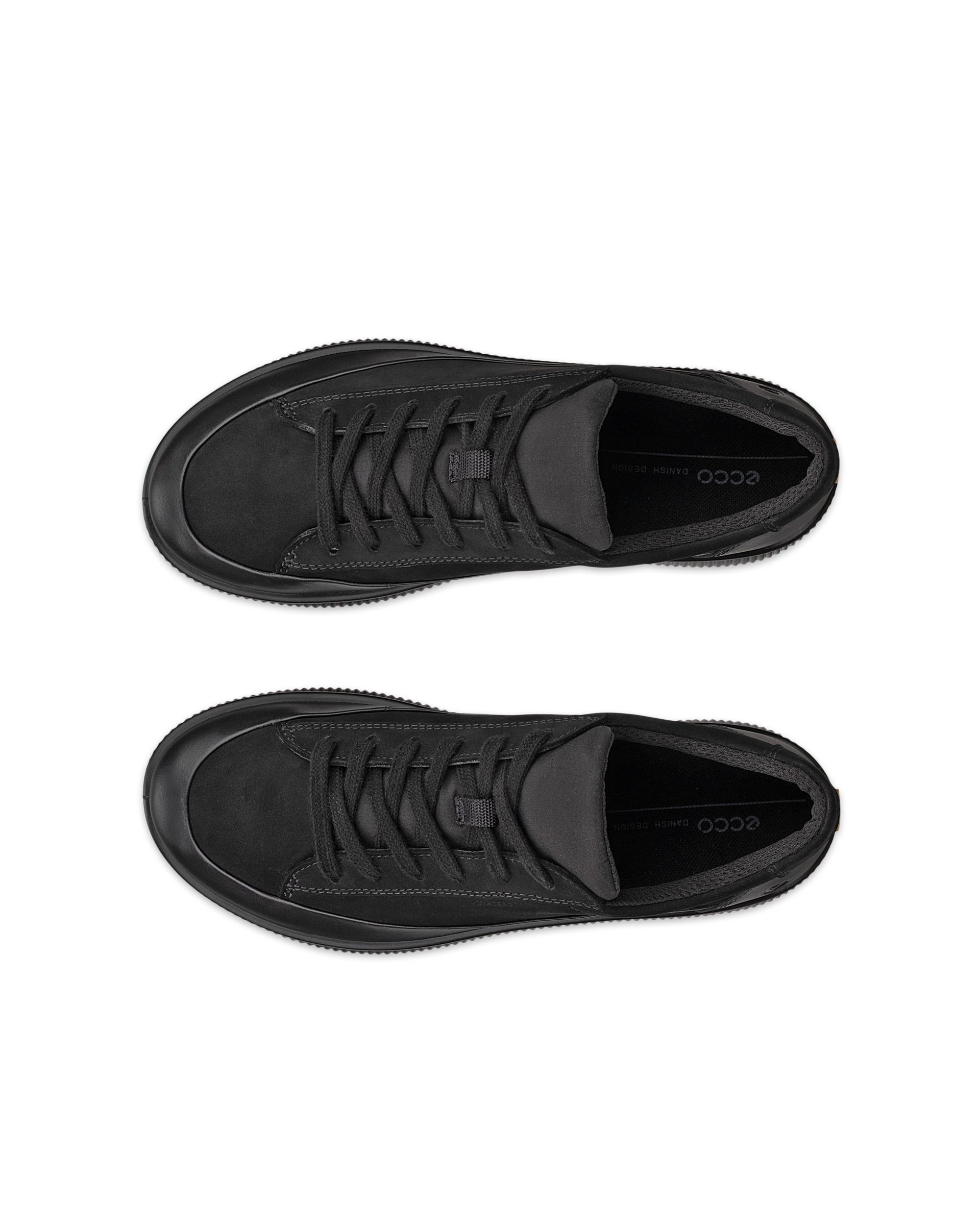 ECCO® SOFT ZERO dames waterdichte schoen van nubuck - Zwart - Top left pair